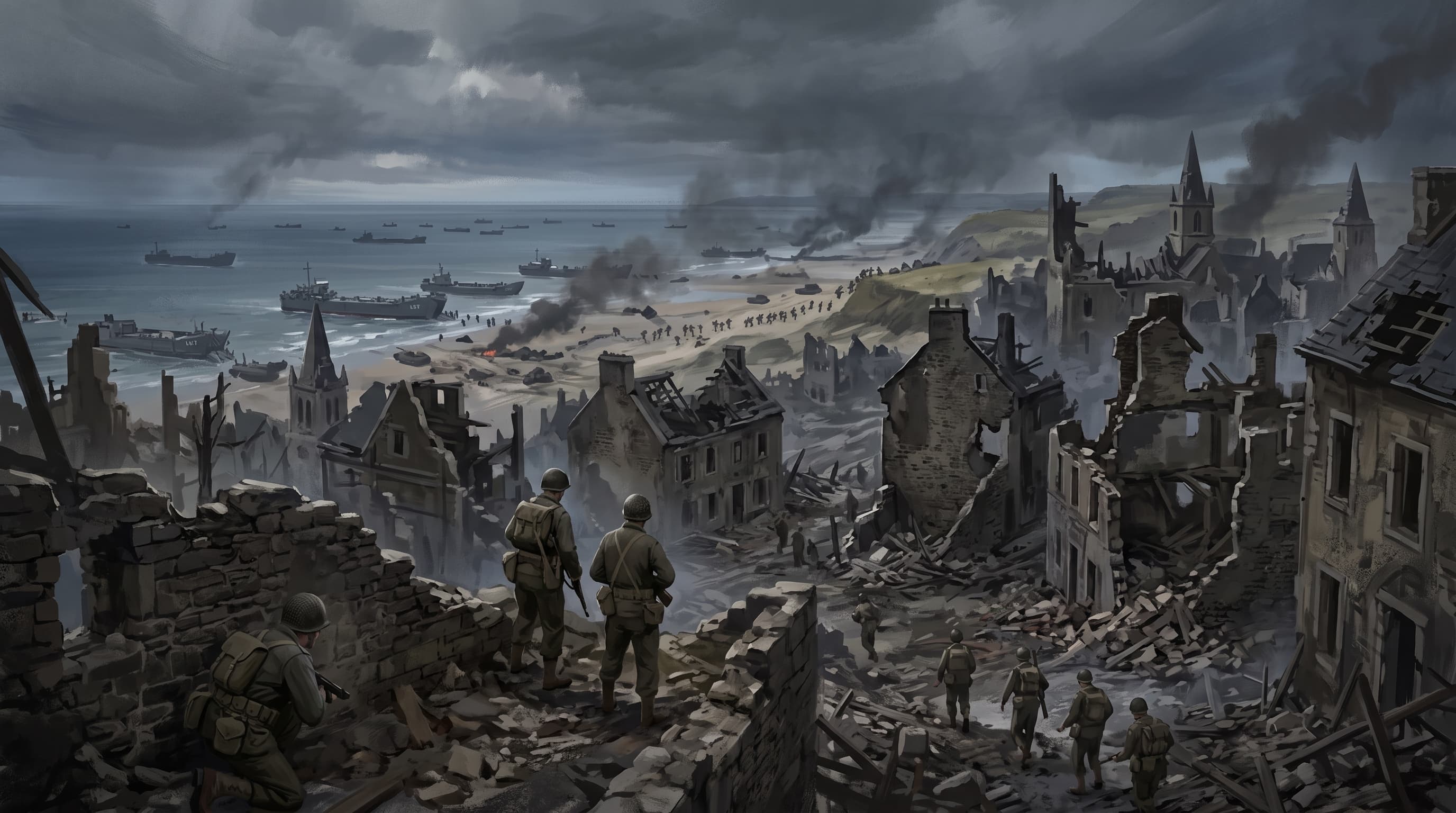 a battlefield in omaha, 1944 cover image